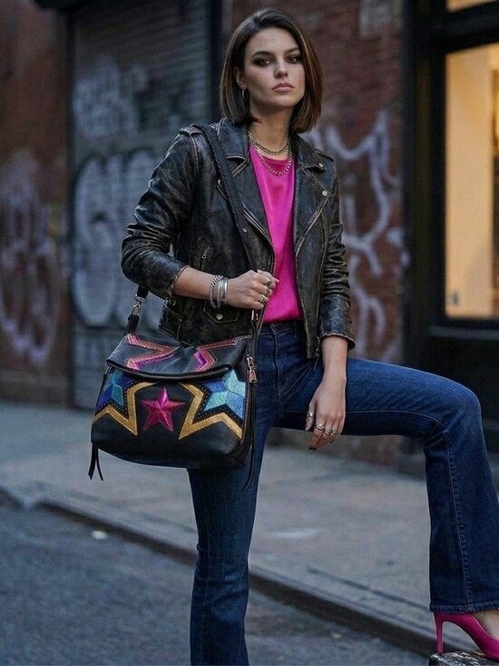 Aimee Kestenberg Handbags - Aimee Kestenberg Bali Novelty Hobo Star Bag